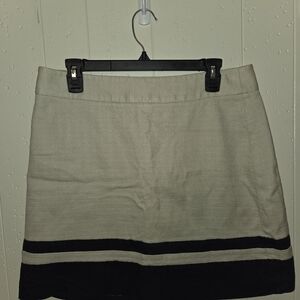 Elegant Cream and Black Women's Skirt